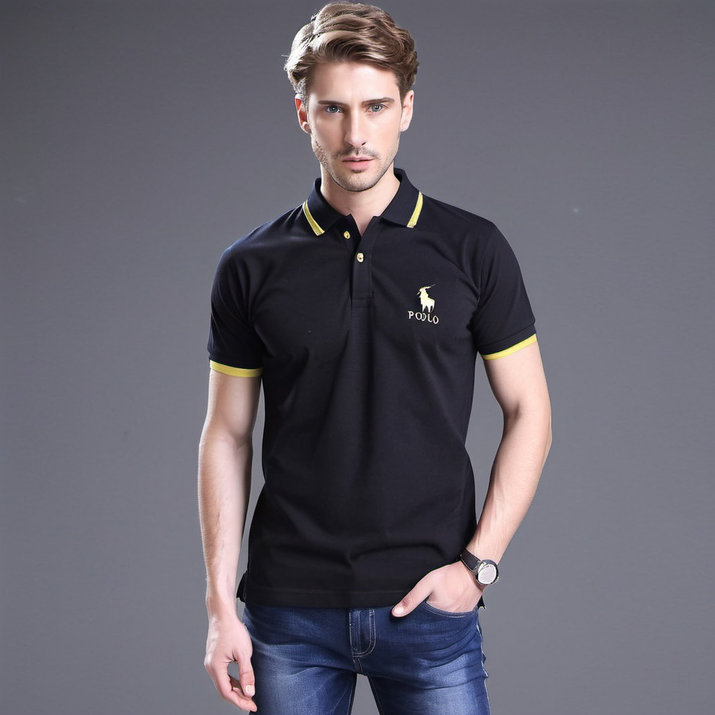 Men's Performance Fit Polo Shirt Tailored for the Active, Muscular Build Men's Performance Fit Polo Shirt Tailored for the Active, Muscular Build
